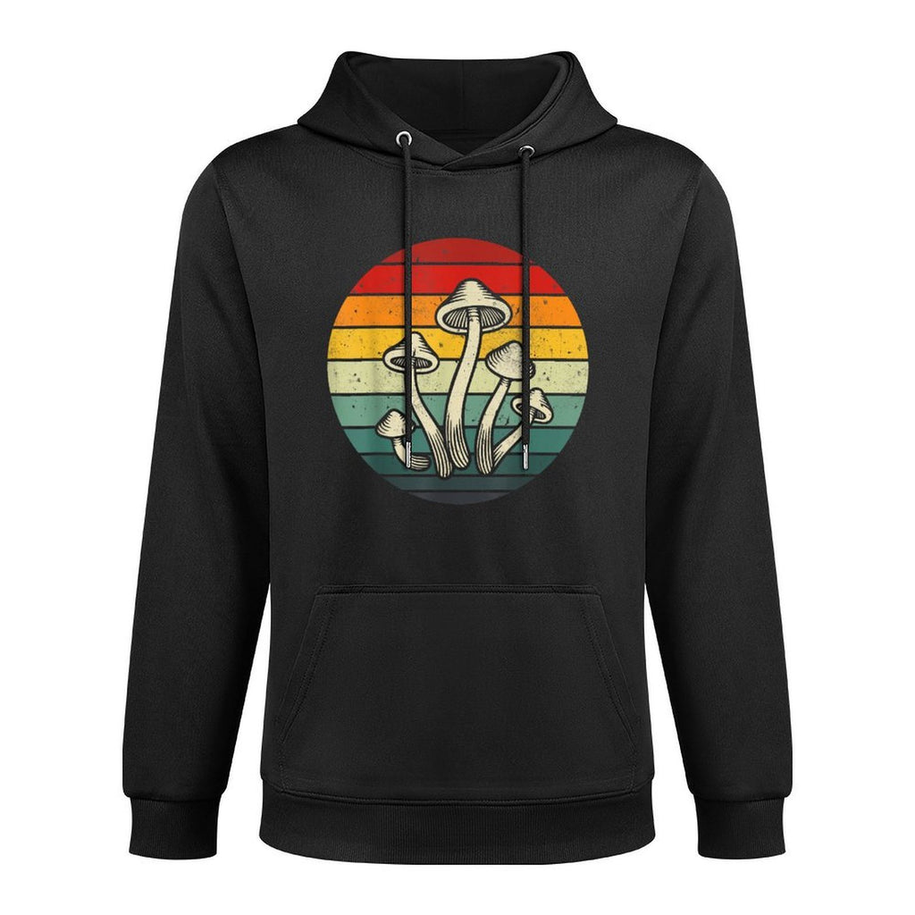 Vintage Retro Mushroom 80s 90s Mushroom Lovers Funny Food All-Day Comfort Hoodie