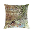 Rat And Mole Have A Picnic - The Wind in The Willows - Arthur Rackham Soft Multiple Sizes Throw Pillow