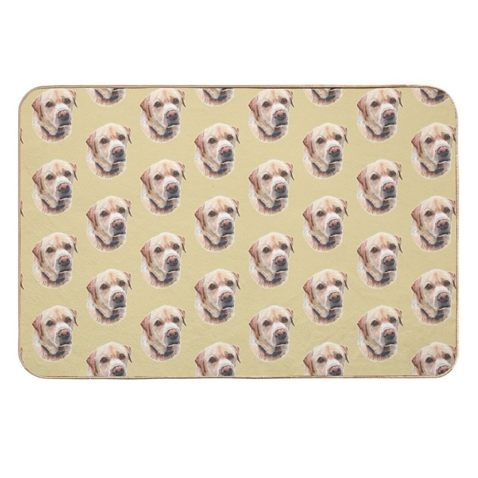 Yellow Labrador  Non-Slip Bath Mat