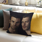 Elijah And Klaus Soft Fade-Resistant Throw Pillow
