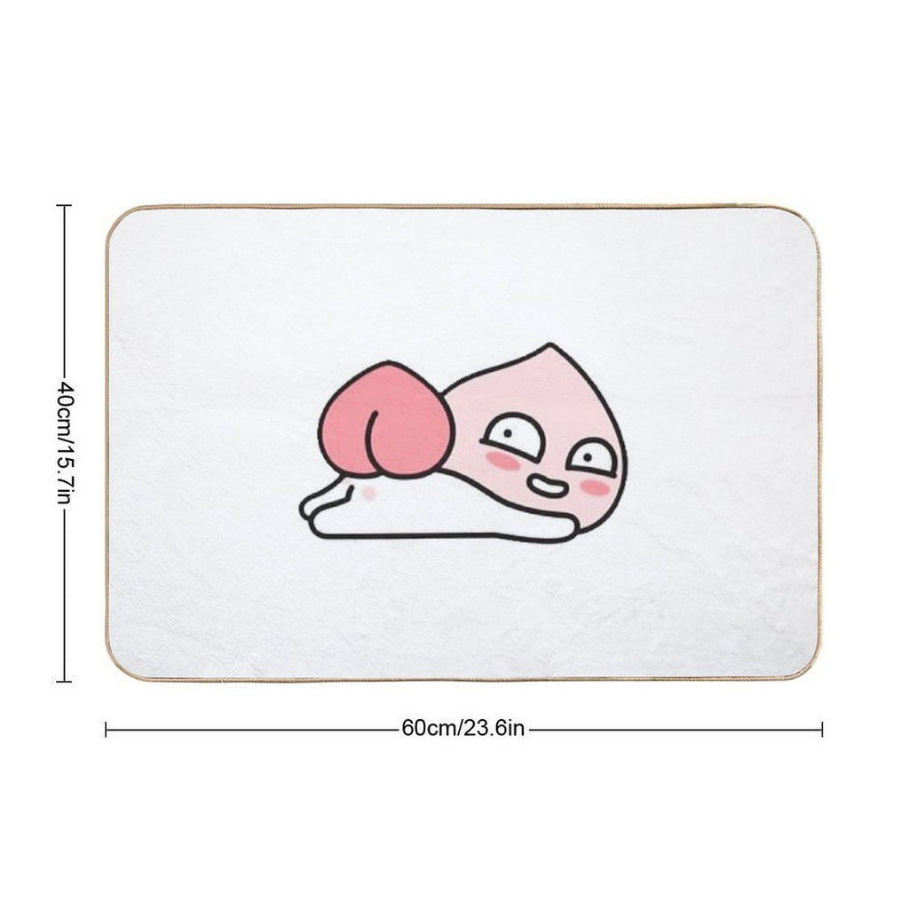 Kakao Friends Apeach Heart  Versatile Bath Mat