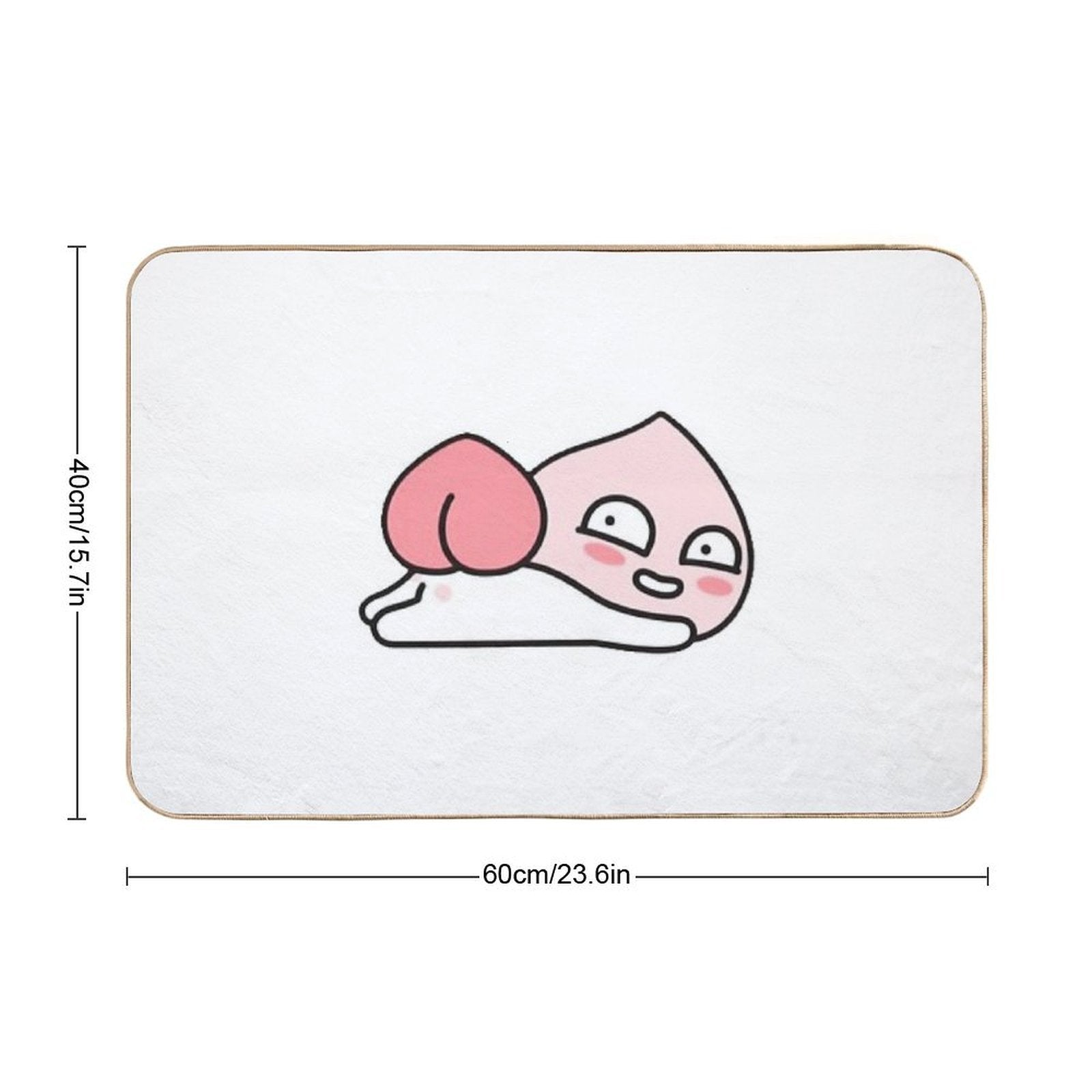 Kakao Friends Apeach Heart  Versatile Bath Mat