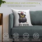 Biggie Cheese I Forgot to Take My Meds Soft Durable Construction Throw Pillow