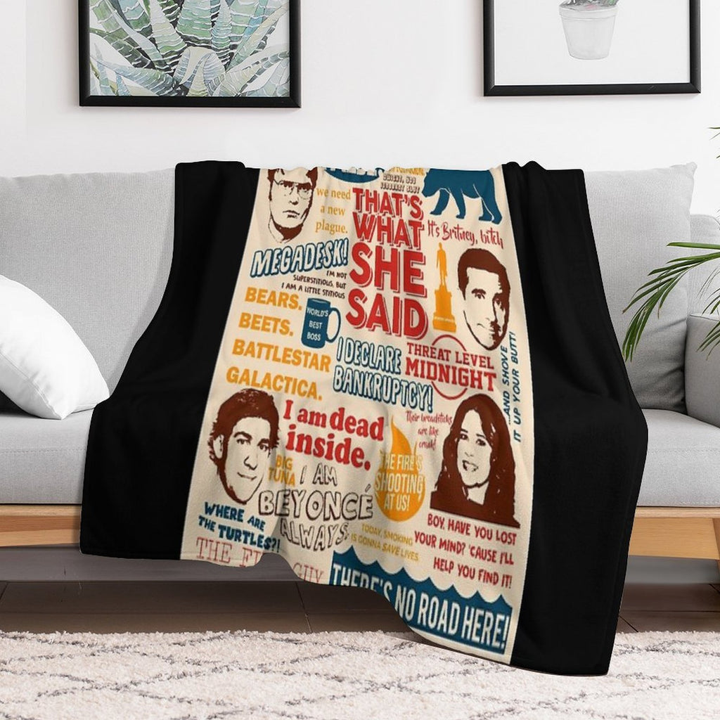 All The Best Quotes from The Office - That's What She Said! Versatility Throw Blanket