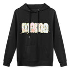 Coquette Bow Preppy Floral Mama, Cute Mothers Day Womens Unisex Design Hoodie