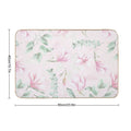 Soft Pink Hand Drawn Watercolor Magnolia Flowers Botanical Garden  Anti-Trip Bath Mat