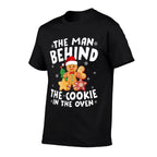 Pregnancy Christmas Pajamas Man Behind Cookie Dad to Be Xmas  Vintage-inspired T-Shirt