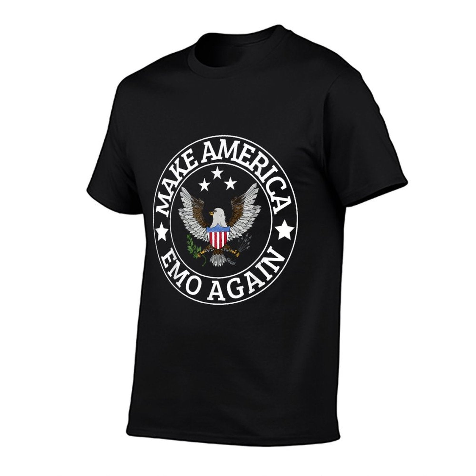 MAKE AMERICA EMO AGAIN Funny Goth US Saying  Breathable T-Shirt