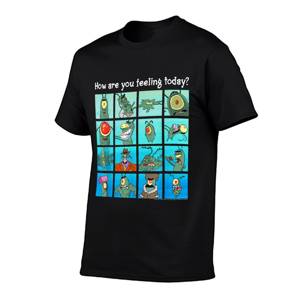 SpongeBob SquarePants Plankton How Are You Feeling Cartoon  Summer-ready Fabric T-Shirt