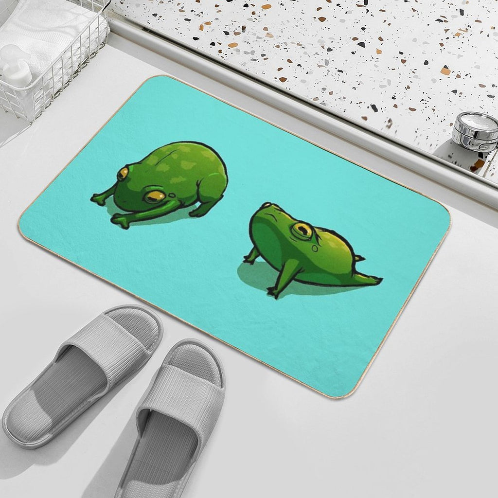 Yoga Frog  Dirt-Trapping Bath Mat