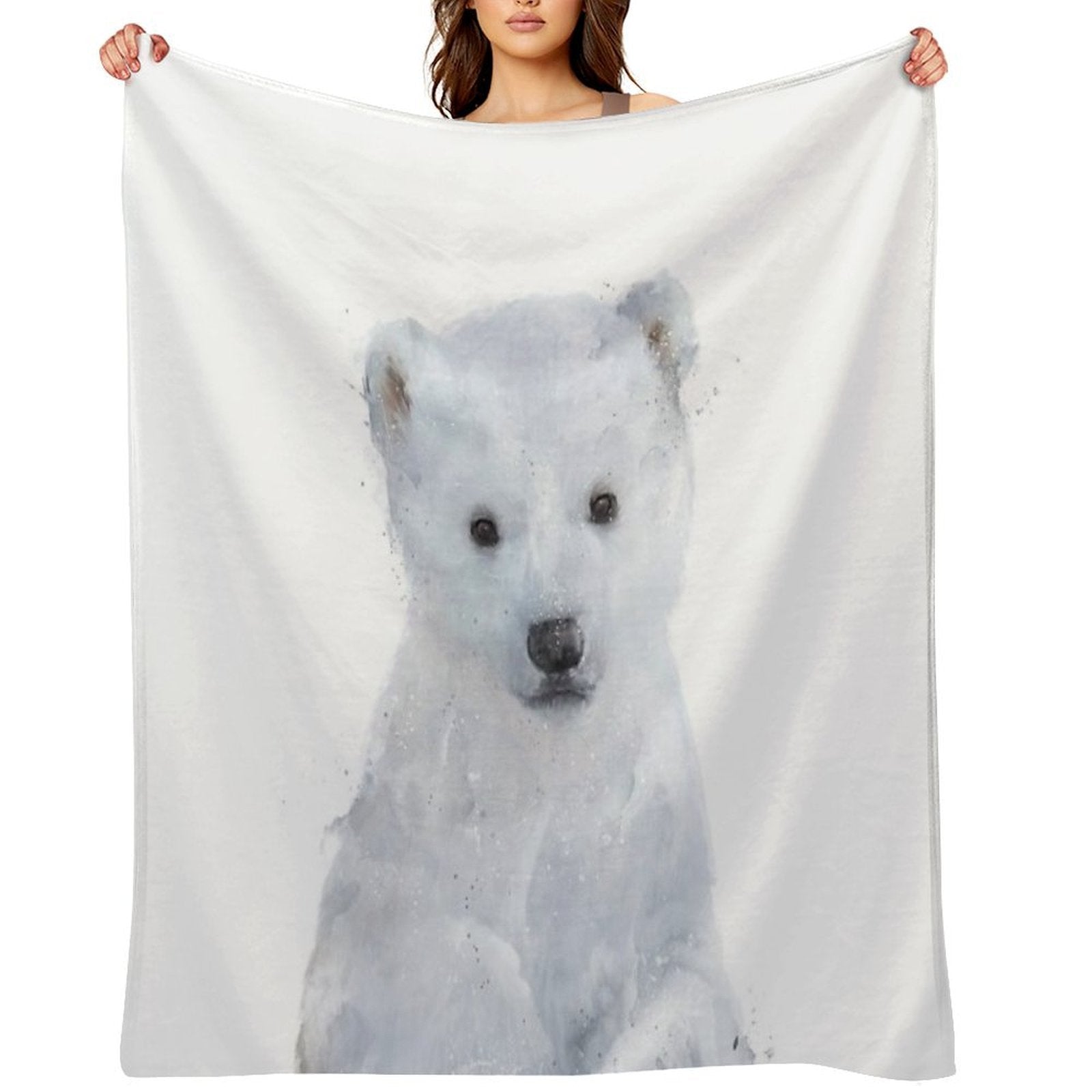 Little Polar Bear Eco-conscious Throw Blanket
