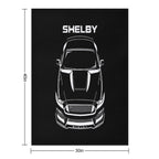 Ford Mustang Shelby GT350 2015 - 2020 Easy Care Throw Blanket