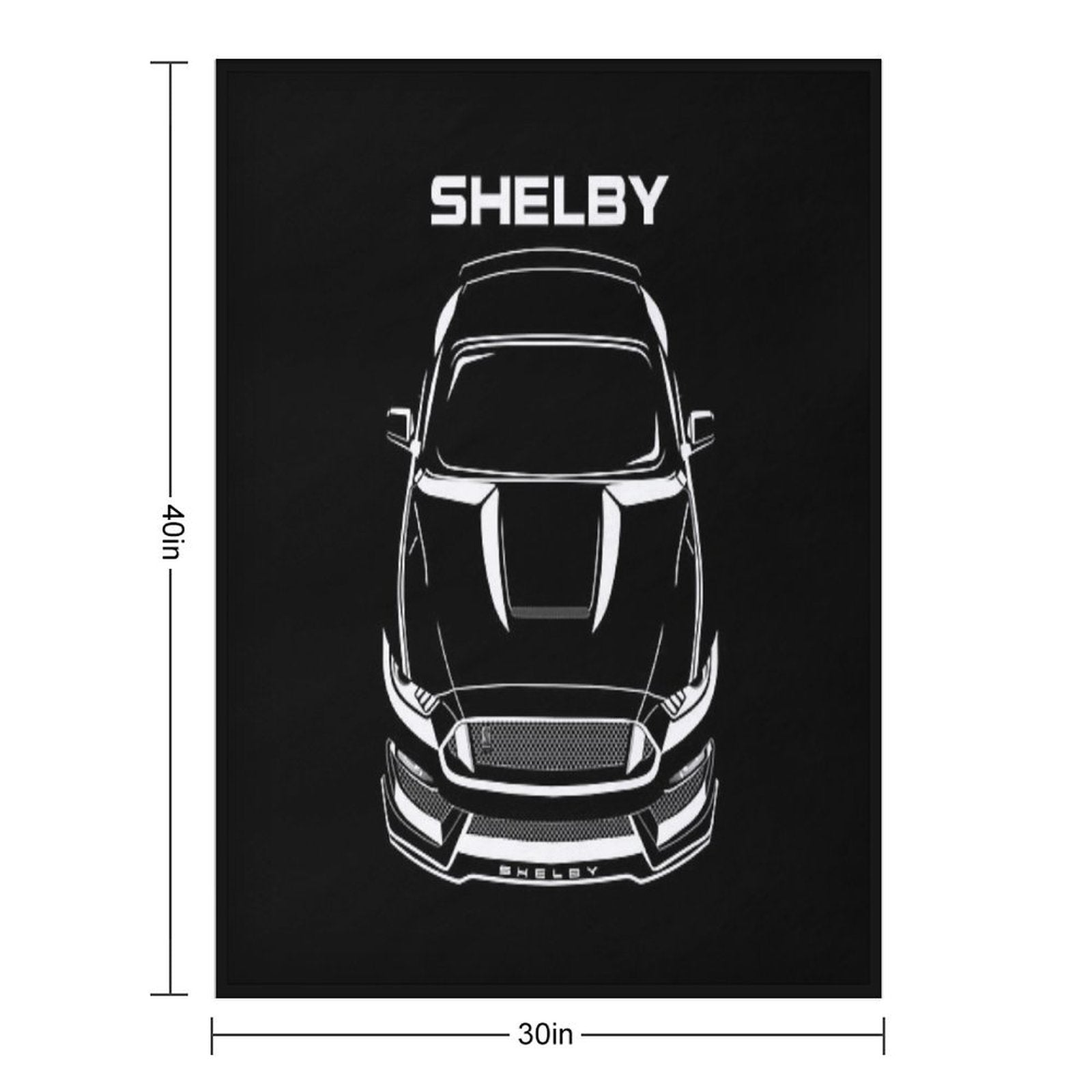 Ford Mustang Shelby GT350 2015 - 2020 Easy Care Throw Blanket