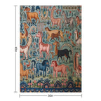 Whimsical Beastly Animals Wrinkle-free Throw Blanket