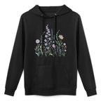 Floral Women Vintage Boho Wildflower Botanical Flower Relaxed Fit Hoodie