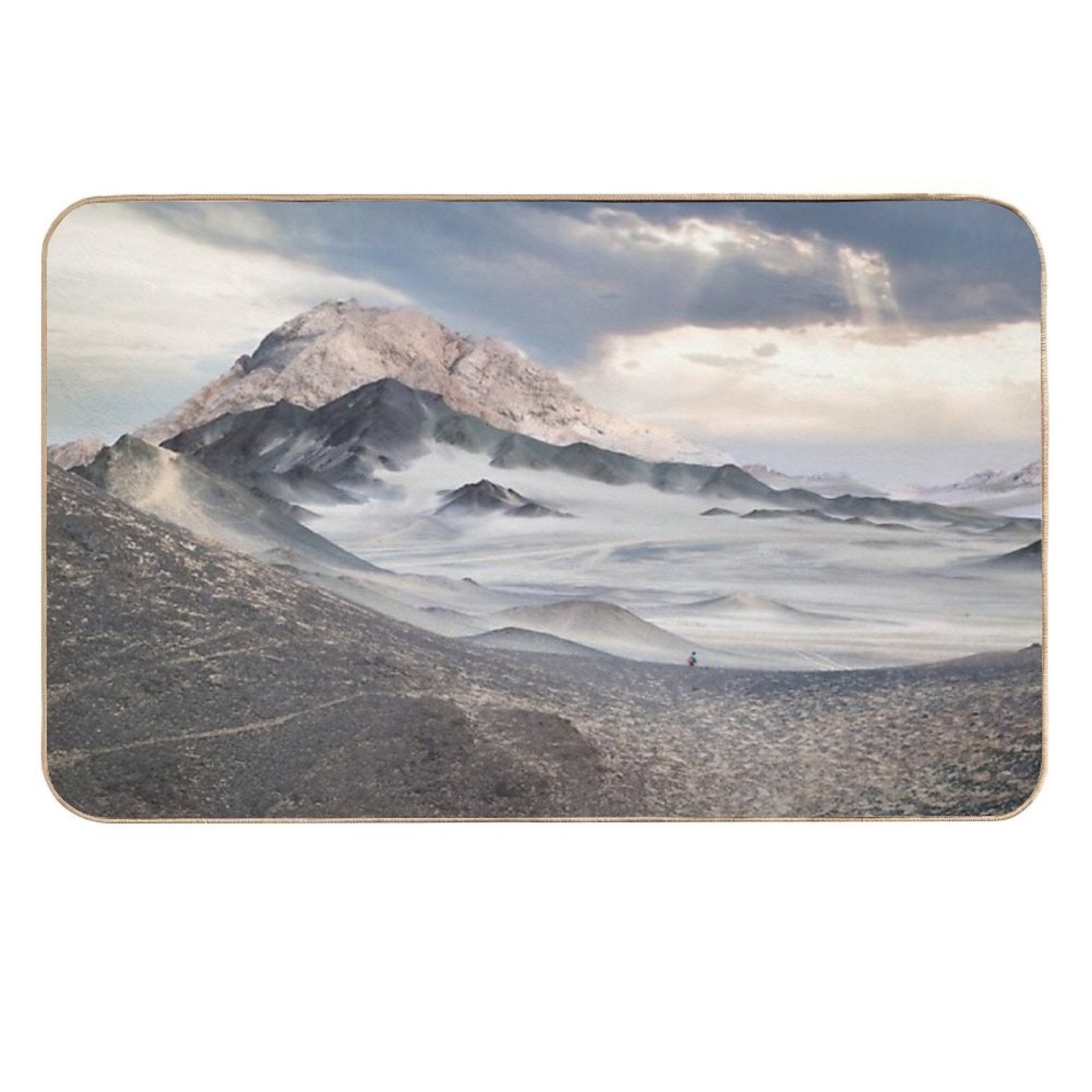 Rainbow Mountain (胭脂山),  Qinghai, China  Fade-Resistant Bath Mat