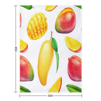 Hand-painted Watercolor Mango Velvety-soft Throw Blanket