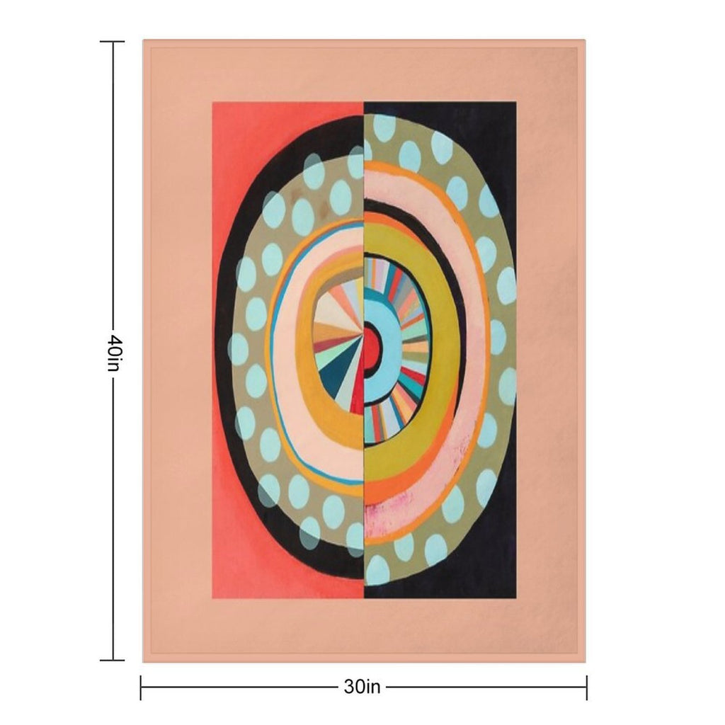 Moving Target No. 59.4 Durable Throw Blanket