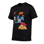 Kids Paris France Croissant with Beret Hello in French Tower  Durable T-Shirt