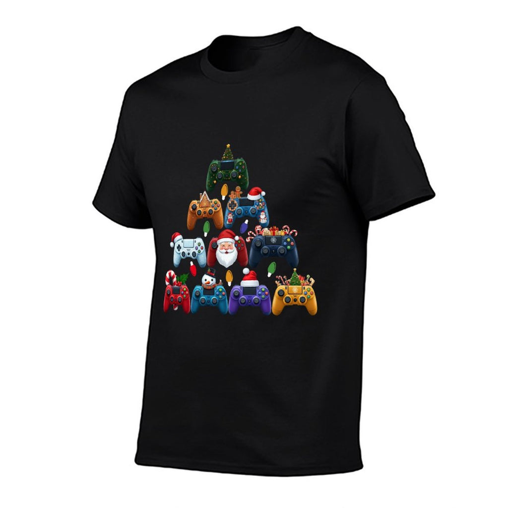 Christmas Gaming Controllers Xmas Tree Gamer Boys Kids  Polyester Blend T-Shirt