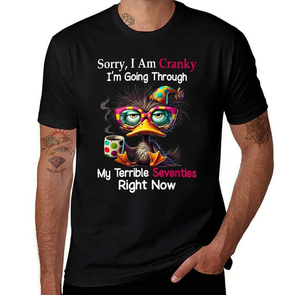 Sorry I Am Cranky Im Going Through My Terrible Seventies  Relaxed-fit T-Shirt