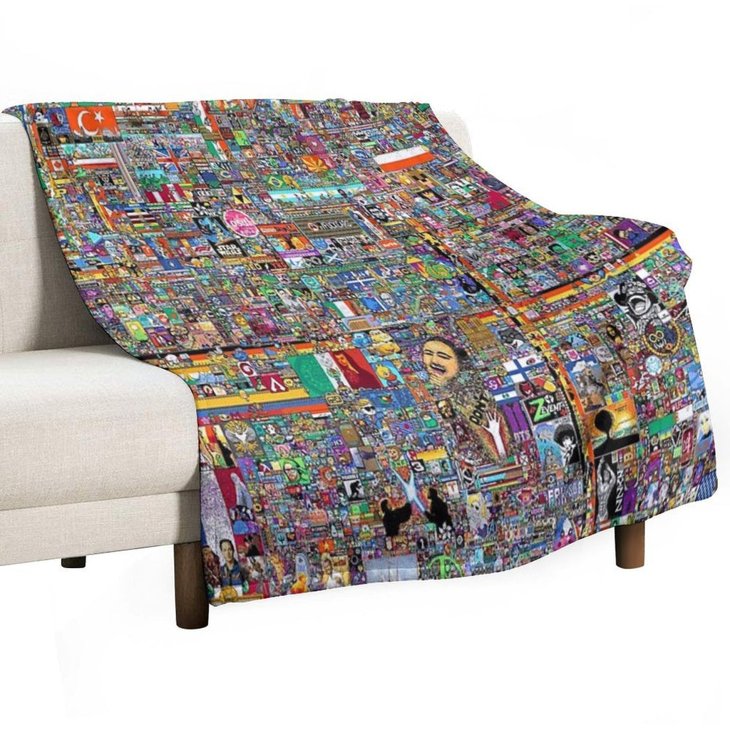 Reddit RPlace Premium Throw Blanket