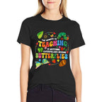 Funny Teacher The Wonder Of Teaching Is Watching Caterpillar  Cotton T-Shirt