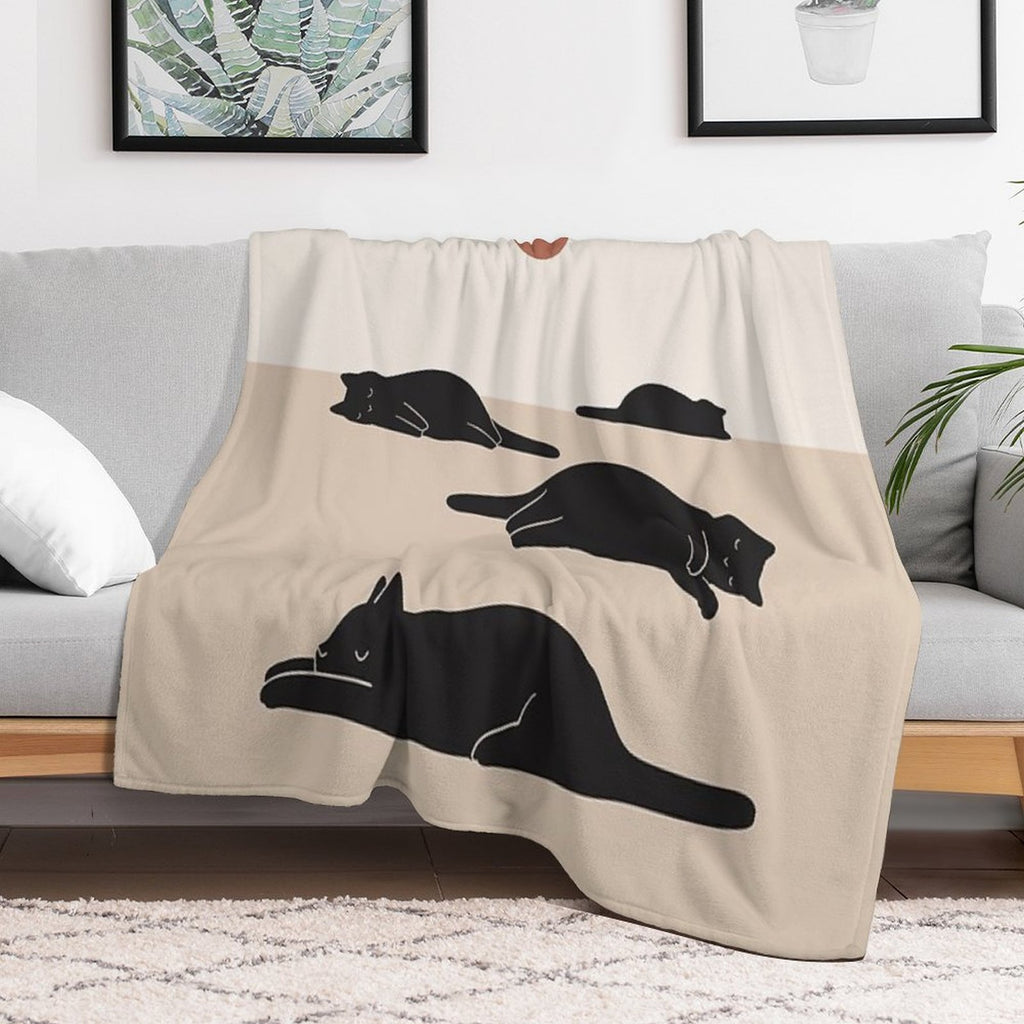 Cat Landscape 69 Eco-conscious Throw Blanket