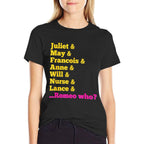 Stage Notes  Juliet Characters Romeo Who Musical Theatre Musicals - Black, Unisex-Adults, Small,, Cotton 65 Polyester 35, Cla  Vintage-inspired T-Shirt