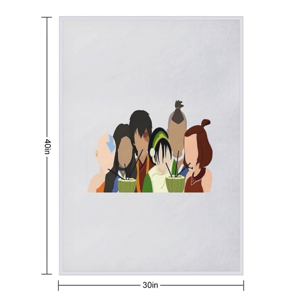 Team Avatar Friends Premium Throw Blanket