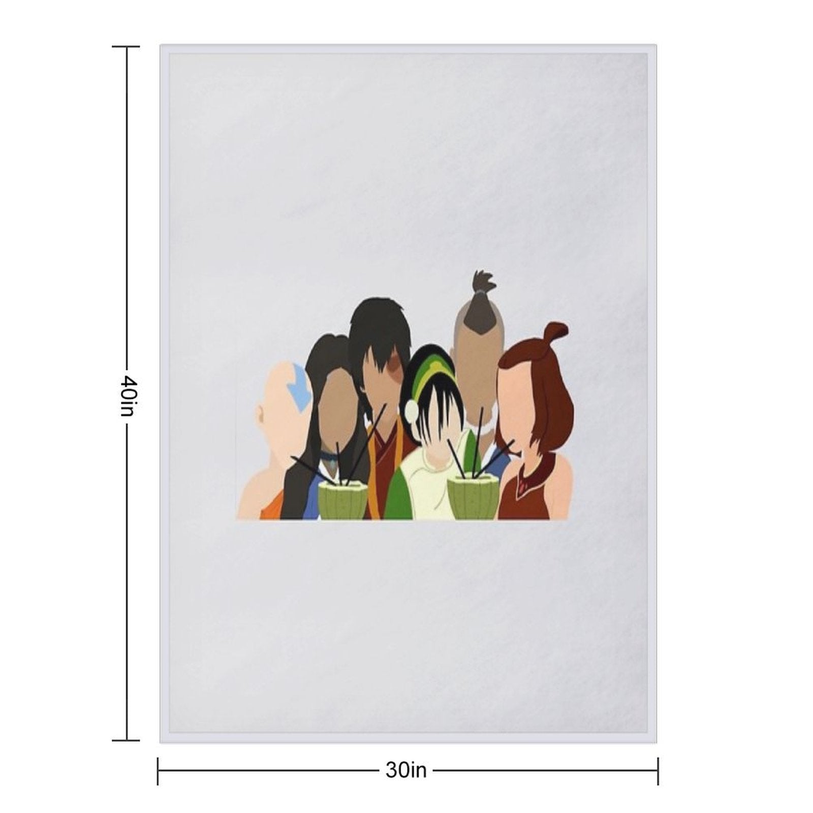 Team Avatar Friends Premium Throw Blanket