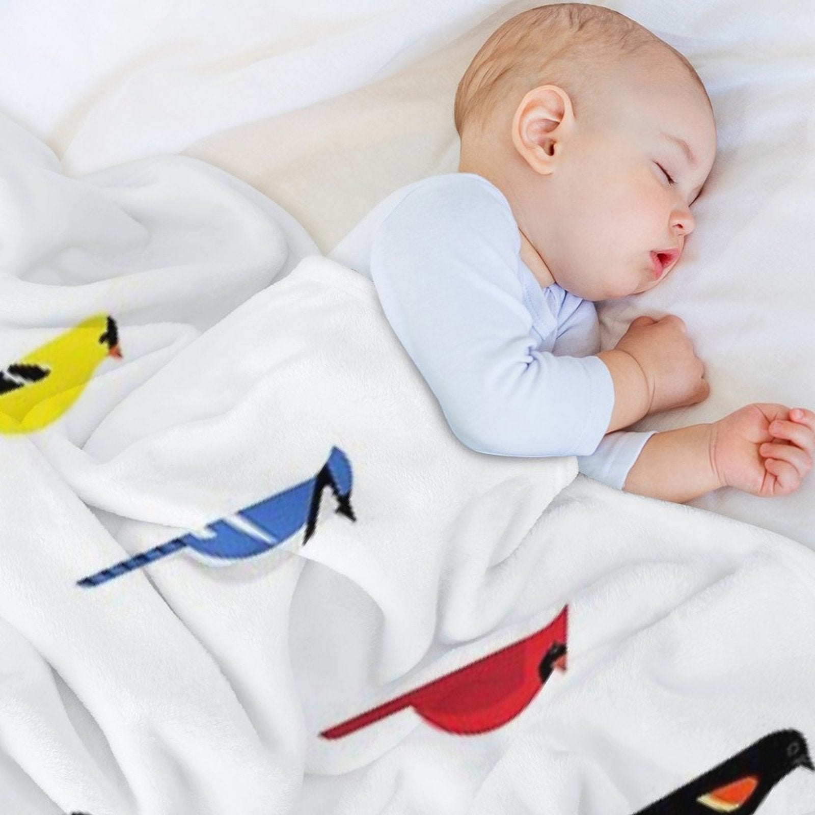 Common Backyard Birds of North America Lightweight Throw Blanket