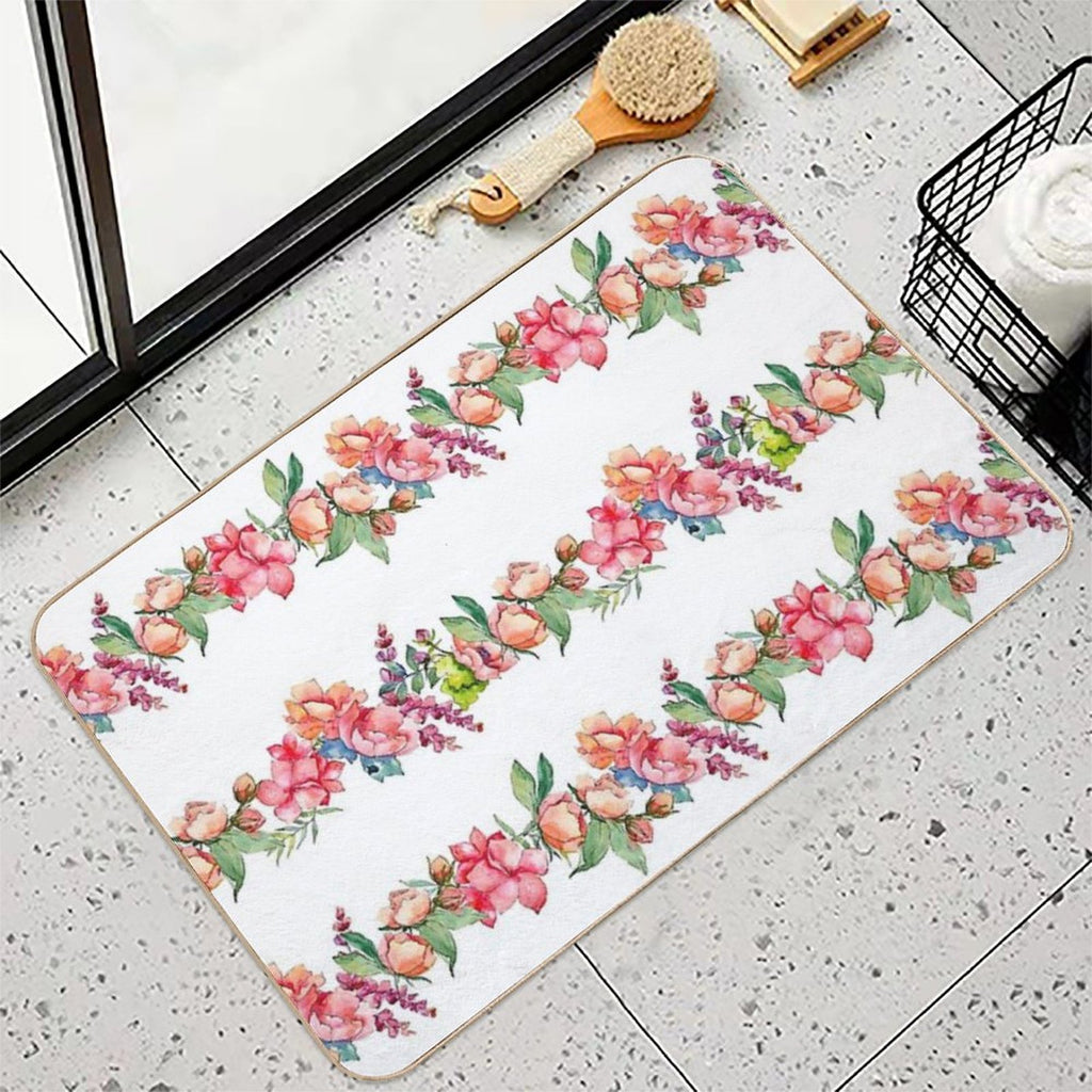 String of Flowers  Versatile Bath Mat