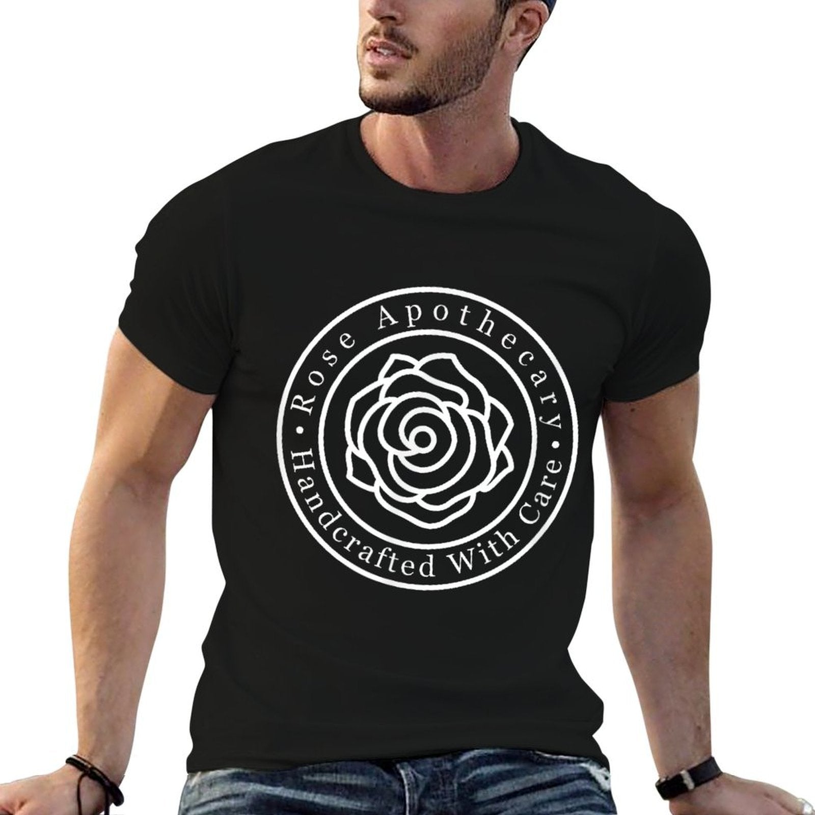Rose Apothecary Handcrafted With Care  Stretchy T-Shirt