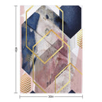 Abstract Geo Velvety-soft Throw Blanket