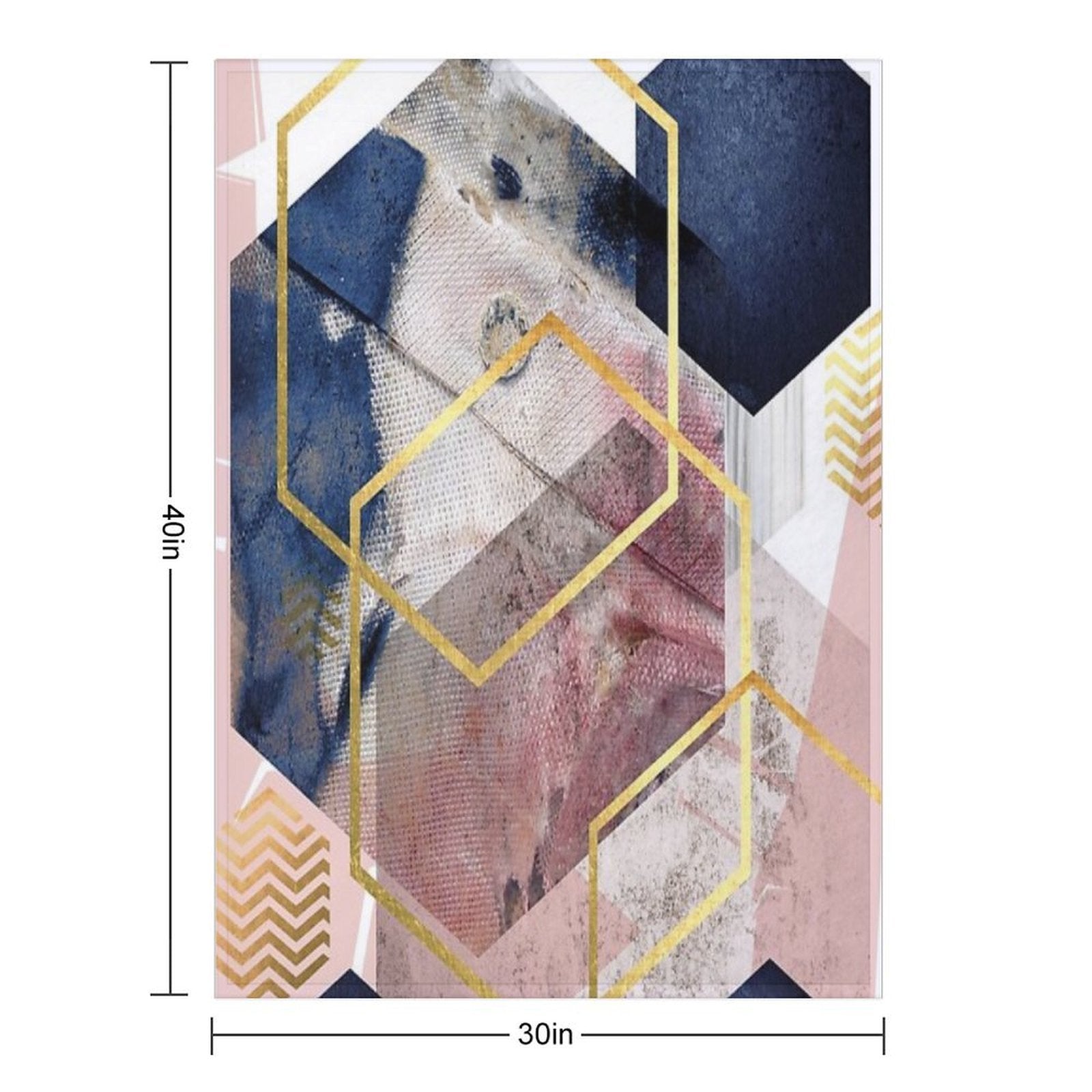 Abstract Geo Velvety-soft Throw Blanket