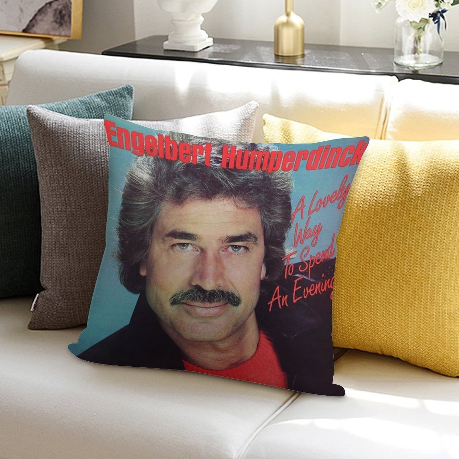 A Lovely Way to Spend An Evening Soft Luxury Feel Throw Pillow