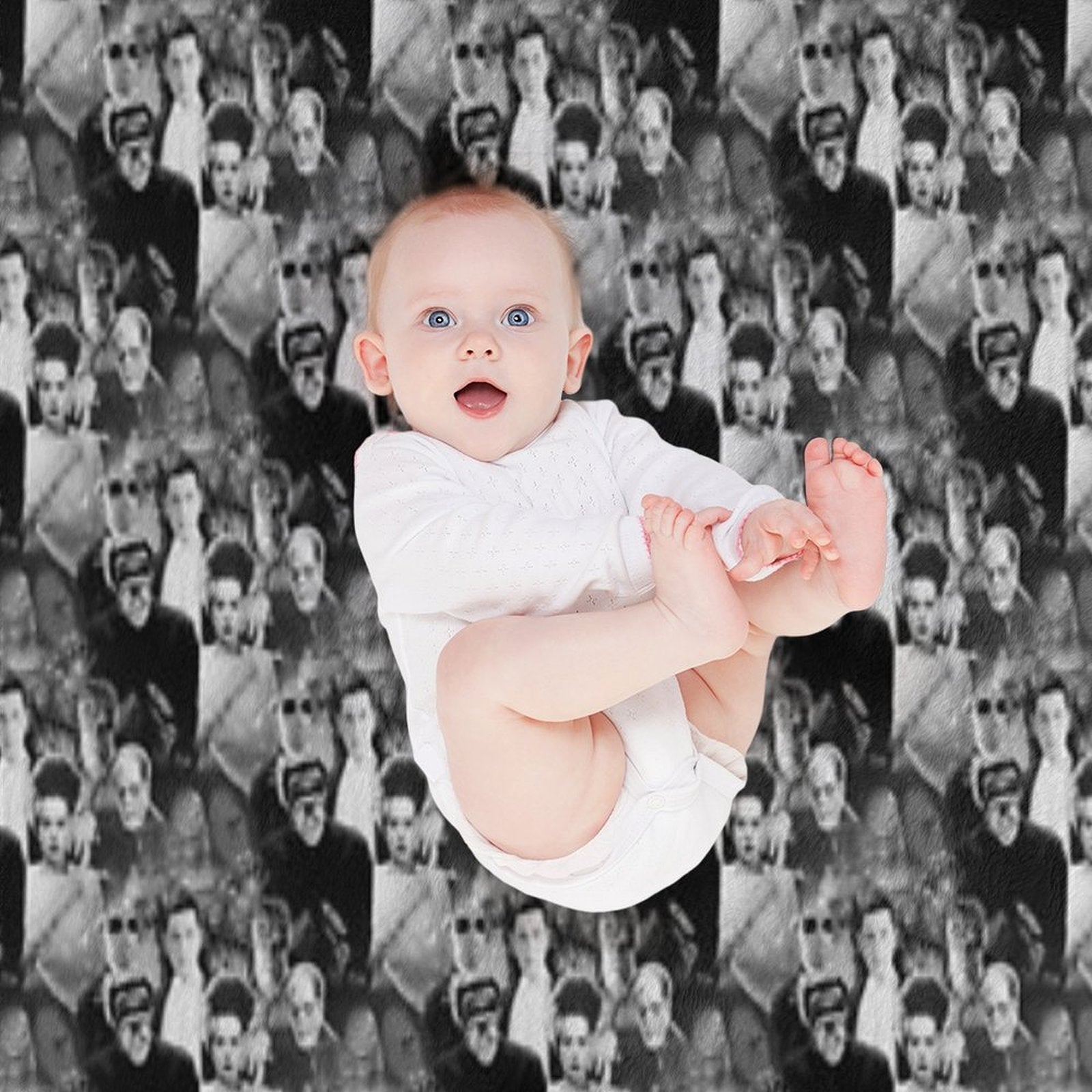 Monsters By Moonlight - Seamless - Updated 7th May 2020 with Better Quality Images. Shrink-resistant Throw Blanket