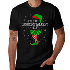 Matching Family Group Im The Worlds Tallest Elf Christmas  Eco-friendly Material T-Shirt