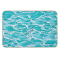 Abstract Water  Repositionable Bath Mat
