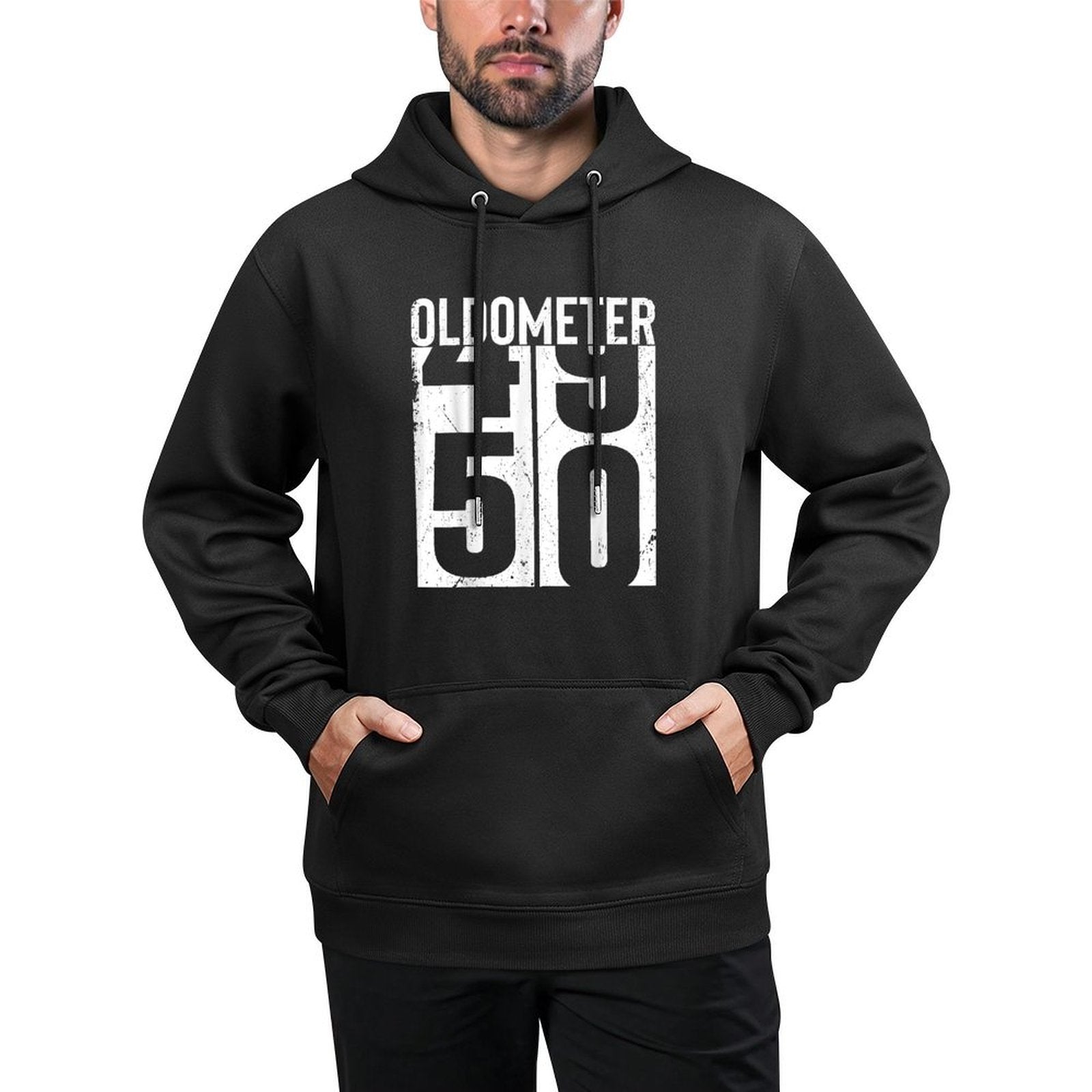 Funny 50 Years Old 50th Birthday Odometer Oldometer Gift Men Easy Care Hoodie