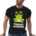 The Toad Lover Gift Store Toadally Awesome Amphibian Frog Funny Toad  Graphic-printed T-Shirt