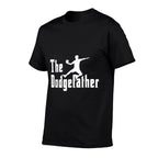 The Dodgefather  Ball Sports  Dodgeball Player  Oversized Silhouette T-Shirt