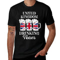 United Kingdom Drinking Team Funny Party British Beer Fest  Heathered Texture T-Shirt