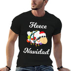 Fleece Navidad Funny Feliz Mexican Christmas Gift Comfortable T-Shirt