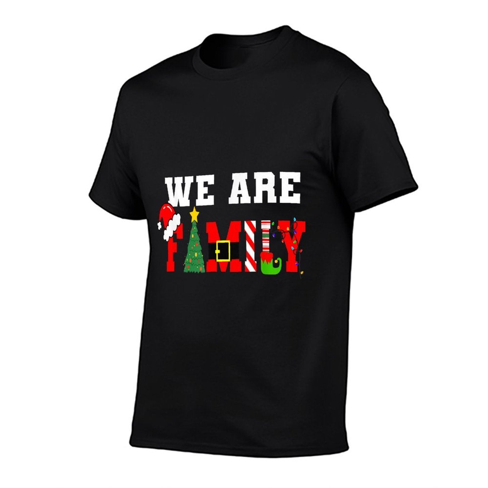 We Are Family Christmas Pajamas Funny Matching Xmas 2024  Odor-resistant T-Shirt