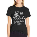 Funny Skin Boat to Tuna Town Unisex for Men  Graphic-printed T-Shirt