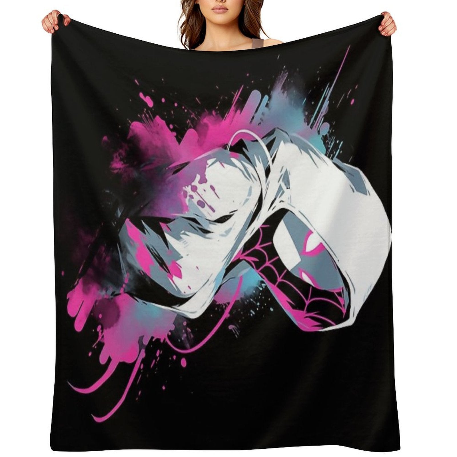 Spider Gwen Graffiti Durable Throw Blanket