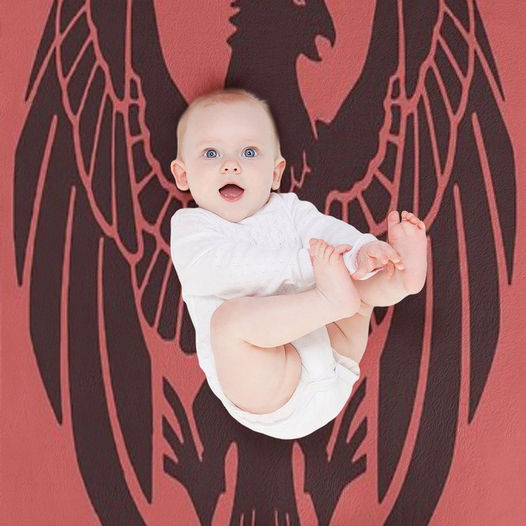 Fire Emblem™ Three Houses - Black Eagles Emblem [Colored] Plush Throw Blanket