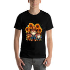 Western Cowboy Gnomes With Sunflowers  Soft T-Shirt